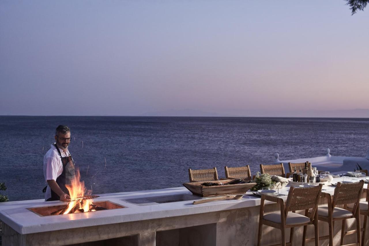 Villa Santa Katerina - Sea View & Outdoor Hot Tub Platys Gialos  Exteriör bild