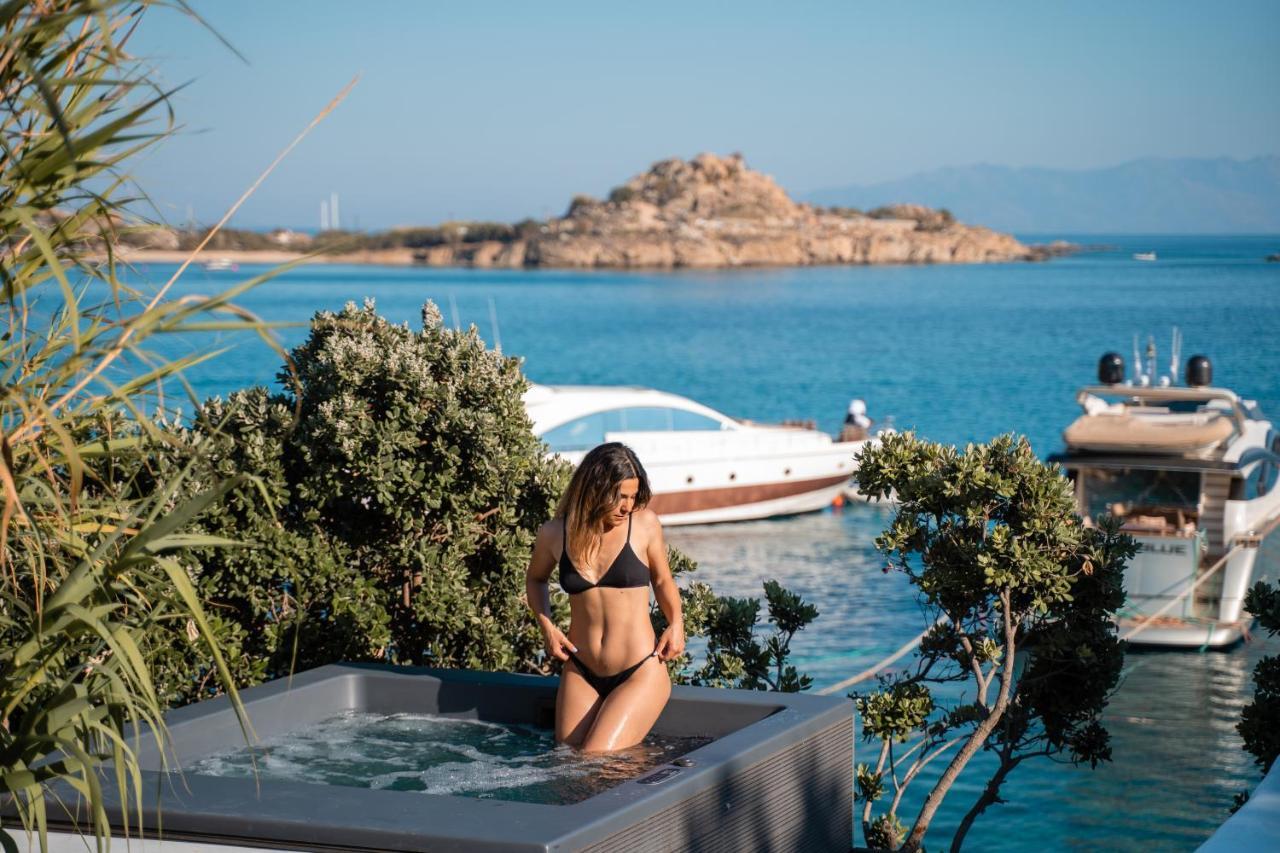 Villa Santa Katerina - Sea View & Outdoor Hot Tub Platys Gialos  Exteriör bild